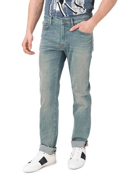 Modré kalhoty Trussardi Jeans