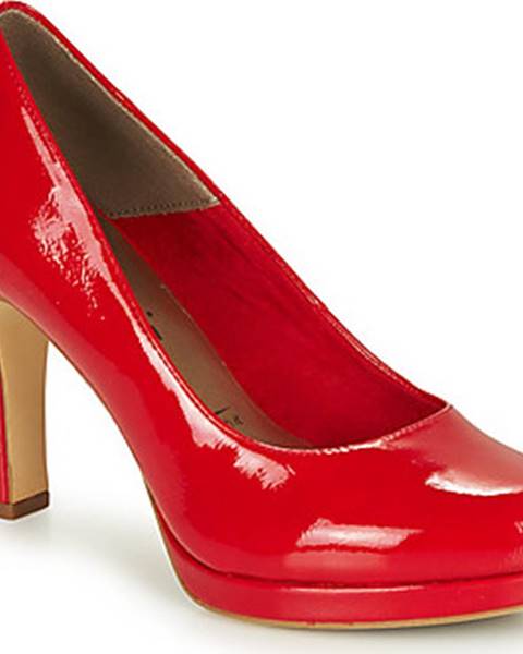 Červené boty tamaris