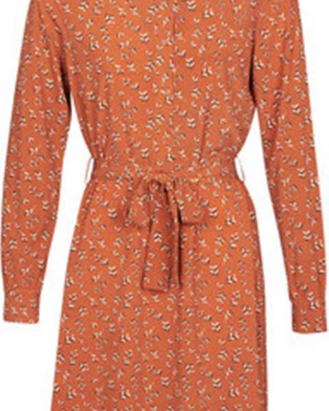 Oranžové šaty vero moda