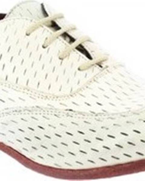 Bílé polobotky Leonardo Shoes