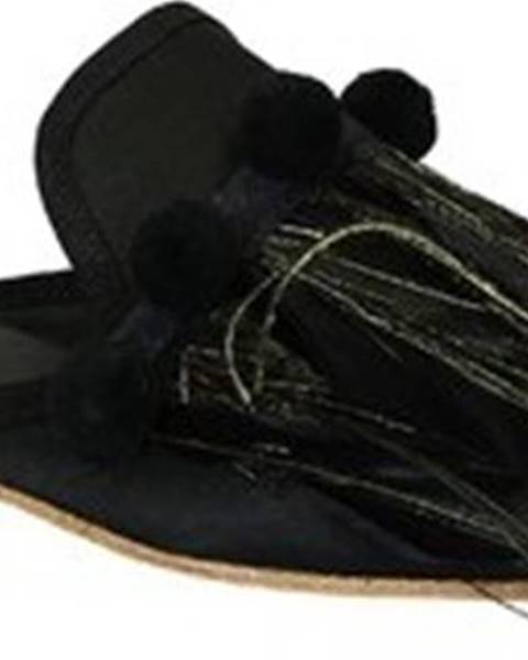 Černé pantofle Gia Couture