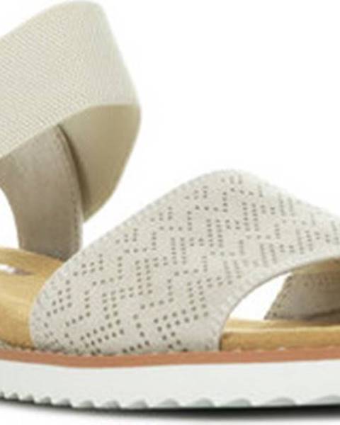 Béžové sandály Skechers