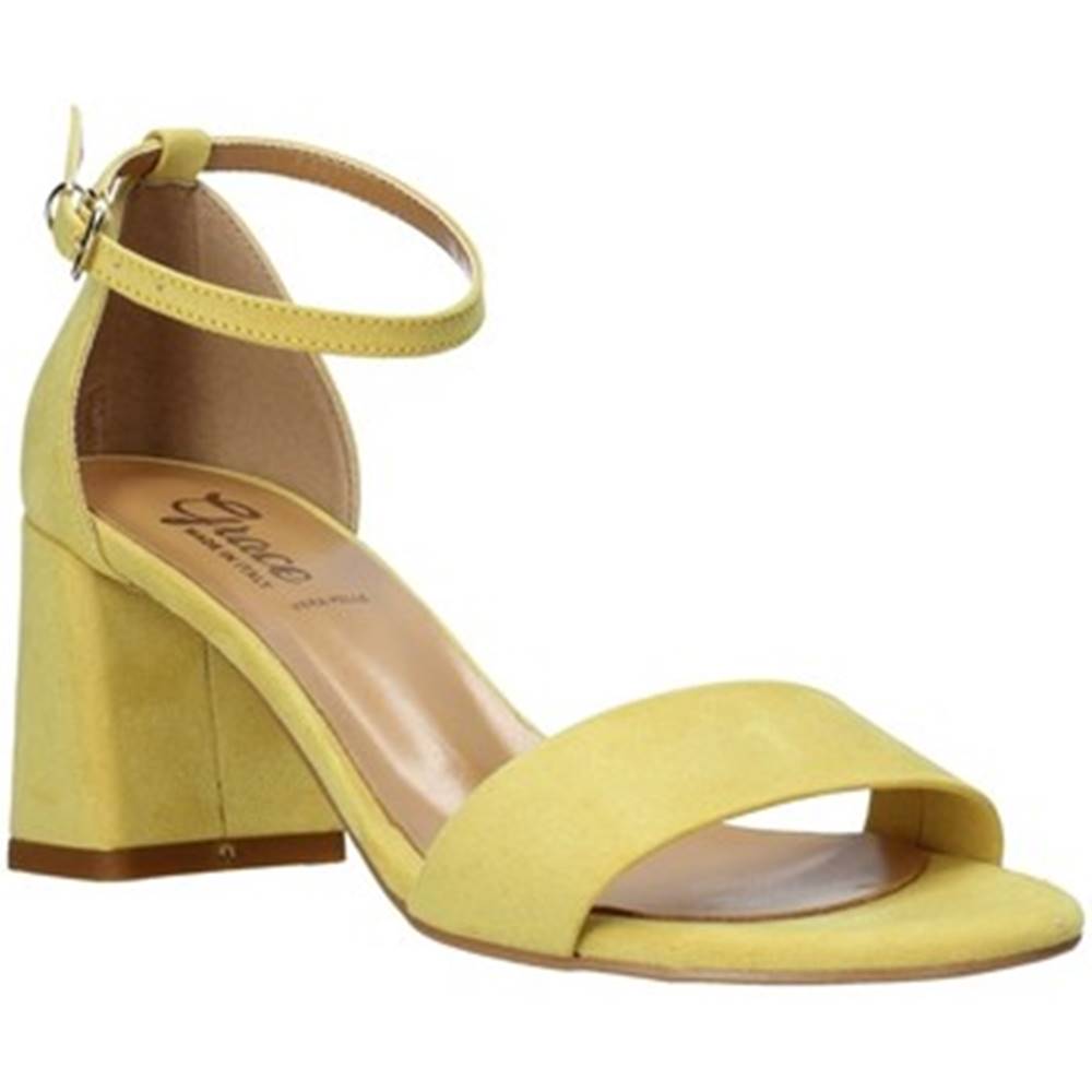Grace Shoes Grace Shoes Sandály 380008 Žlutá