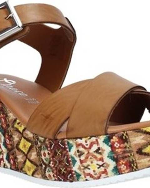 Hnědé sandály Grace Shoes