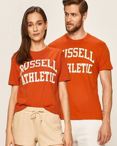 Oranžové tričko Russell Athletic