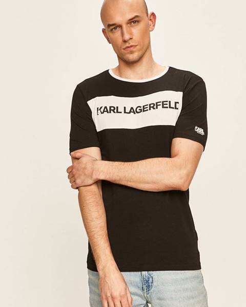 Černé tričko karl lagerfeld