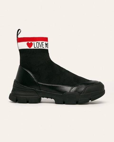 Černé boty Love Moschino