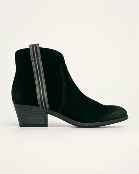Černé boty Marco Tozzi
