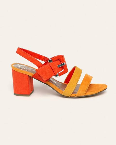 Oranžové boty Marco Tozzi
