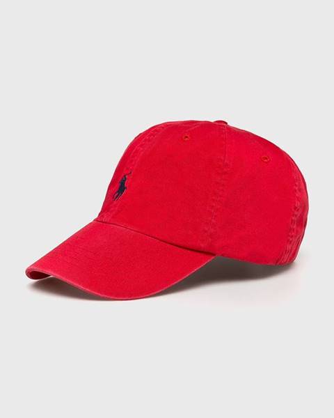 Červená čepice Polo Ralph Lauren