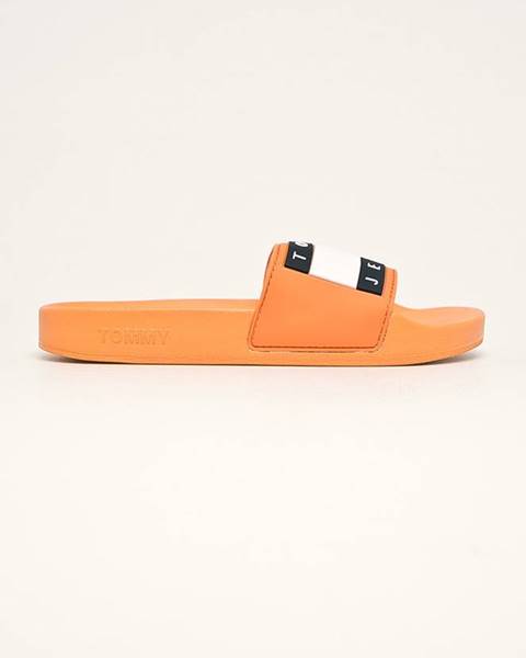 Oranžové boty Tommy Jeans