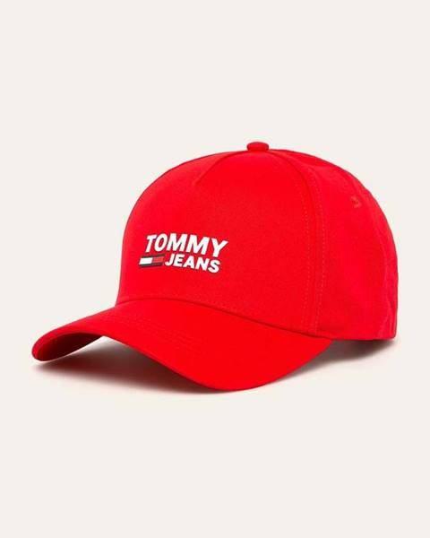 Červená čepice Tommy Jeans