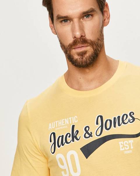 Žluté tričko jack & jones