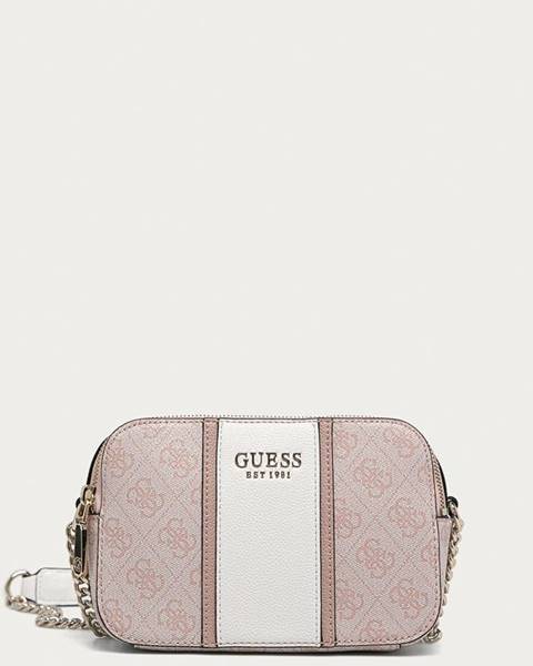 Růžová kabelka Guess Jeans