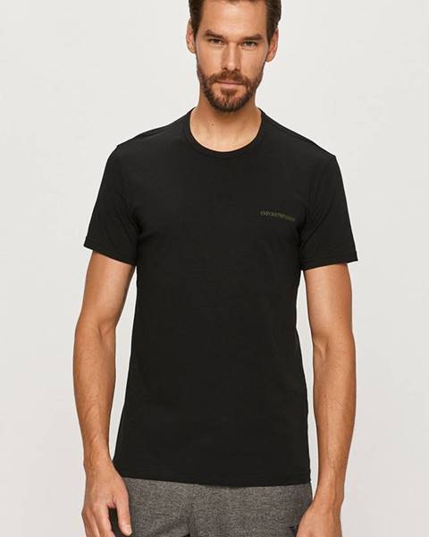 Černé tričko Emporio Armani