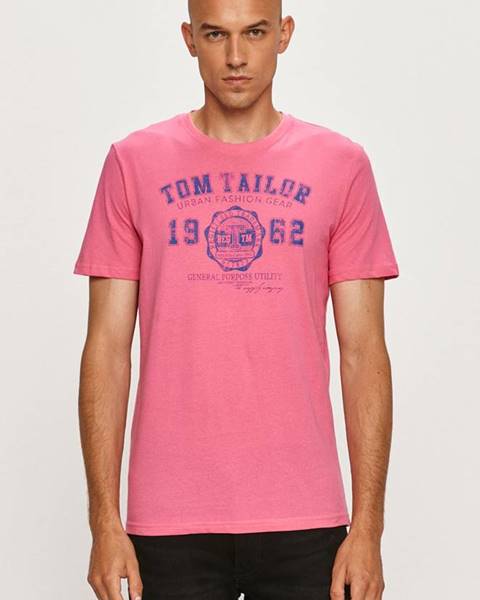 Růžové tričko tom tailor denim