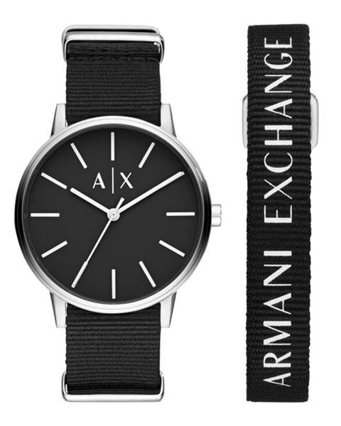 Černé hodinky Armani Exchange