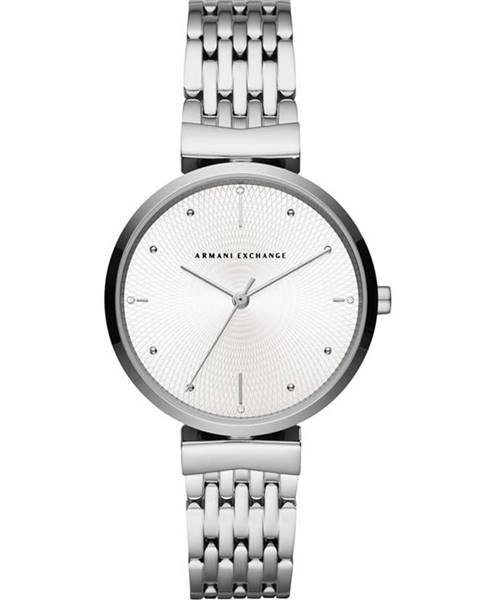 Stříbrné hodinky Armani Exchange