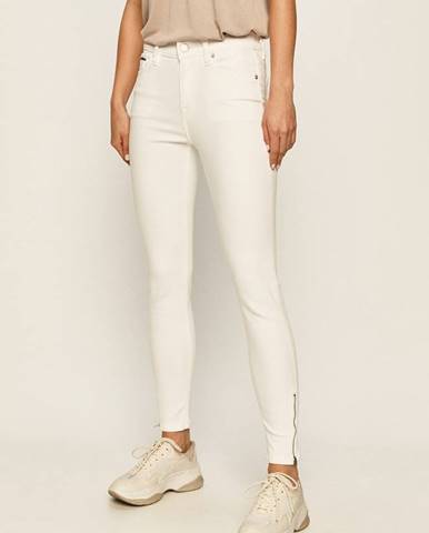 Bílé kalhoty Tommy Jeans