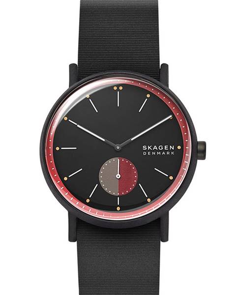 Černé hodinky Skagen