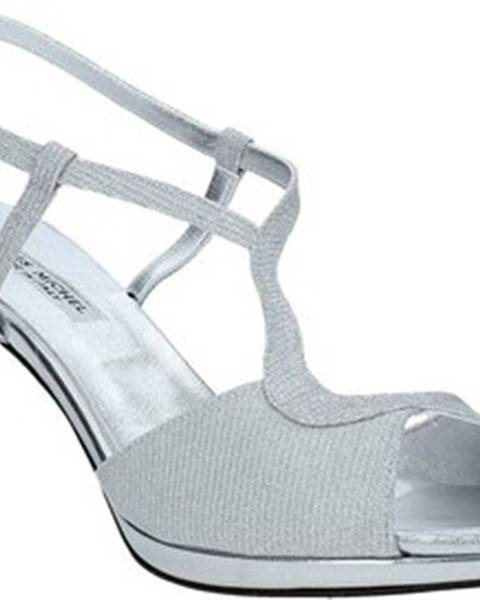 Stříbrné sandály Louis Michel