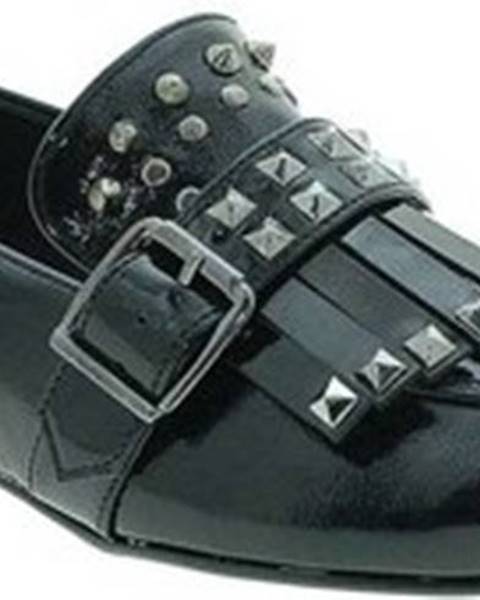 Černé mokasíny Grace Shoes