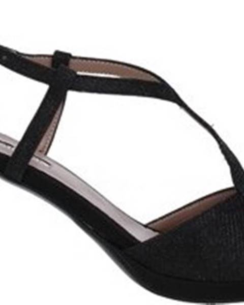 Černé sandály Louis Michel
