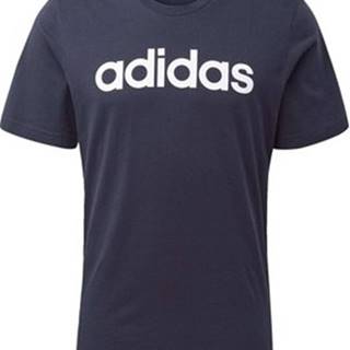 adidas Trička s krátkým rukávem Tričko Essentials Linear Logo Modrá