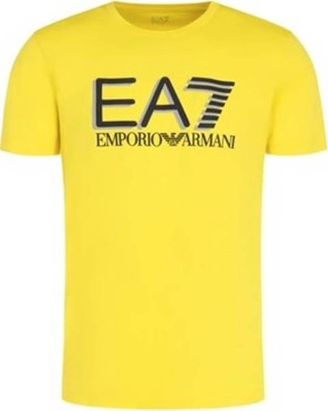Žluté tričko Emporio Armani EA7