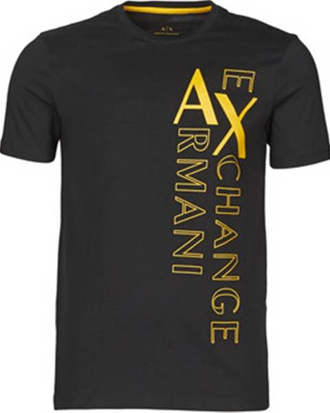 Černé tričko Armani Exchange