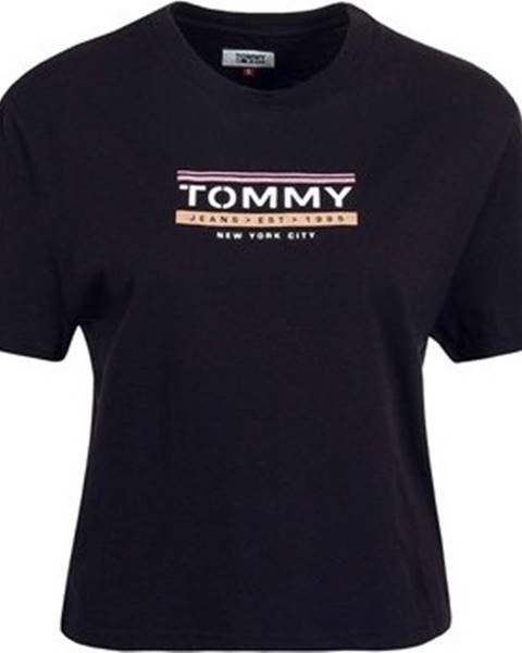 Černý top Tommy Jeans