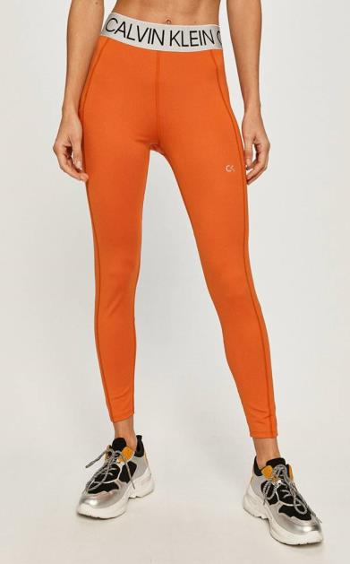 Oranžové kalhoty Calvin Klein Performance