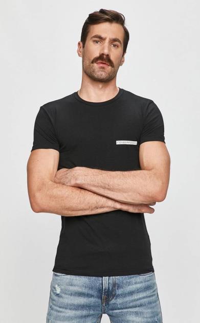 Černé tričko Emporio Armani