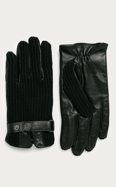Černé rukavice karl lagerfeld