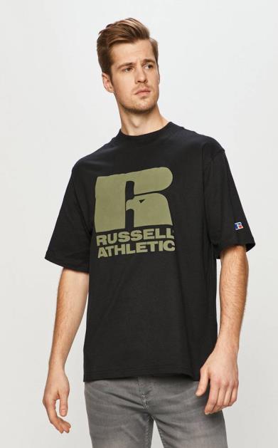 Černé tričko Russell Athletic