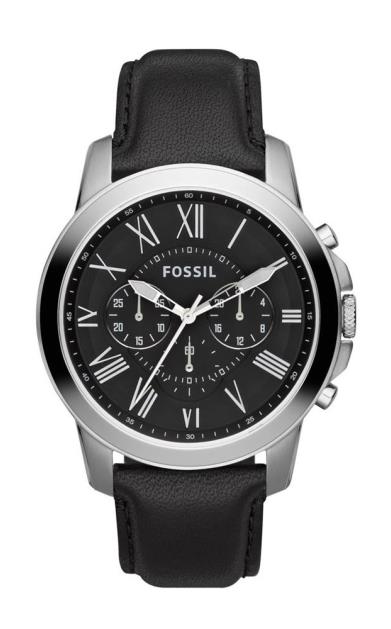 Černé hodinky Fossil