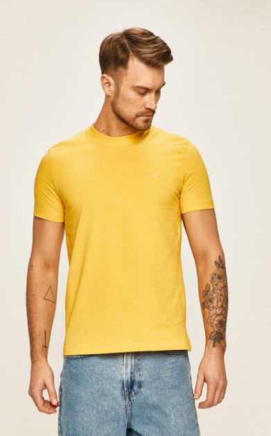 Žluté tričko Calvin Klein