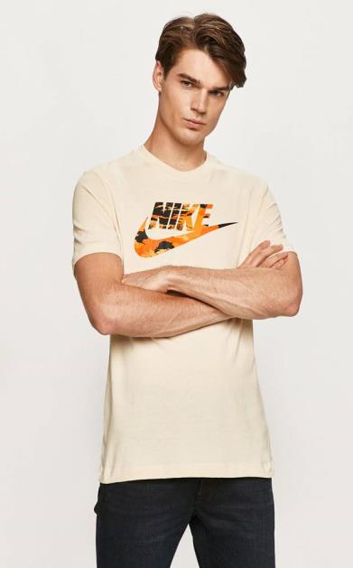Béžové tričko Nike Sportswear