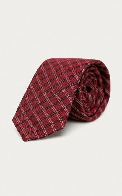 Červená kravata Calvin Klein