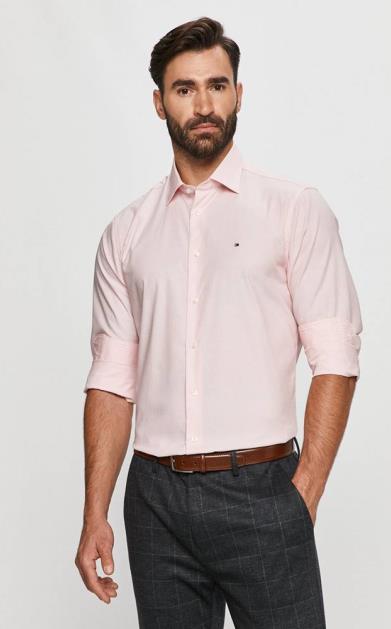 Růžové tričko Tommy Hilfiger Tailored