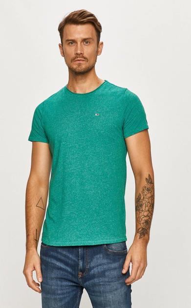 Zelené tričko Tommy Jeans