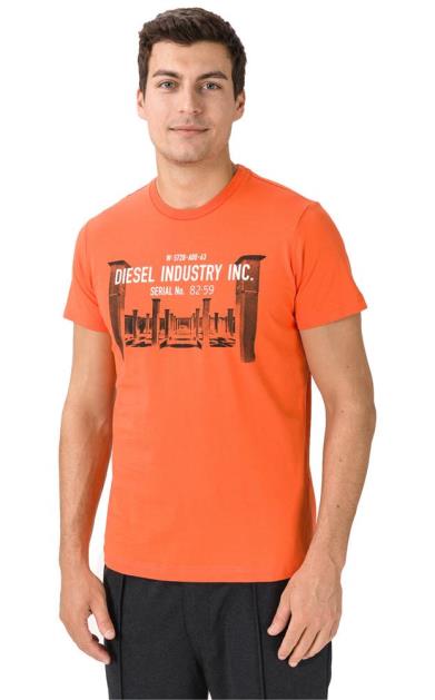 Oranžové tričko Diesel