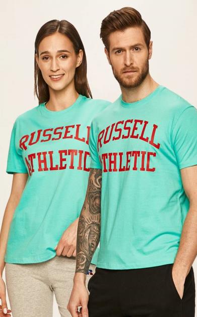Tyrkysové tričko Russell Athletic