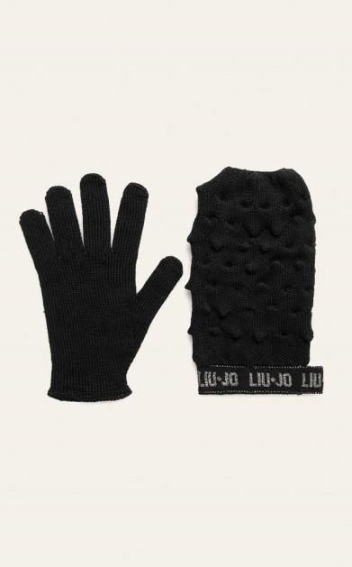 Černé rukavice Liu Jo