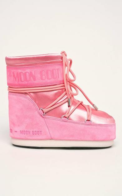 Růžové boty Moon Boot