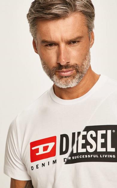Bílé tričko Diesel