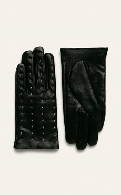 Černé rukavice ANSWEAR