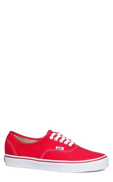 Červené boty vans