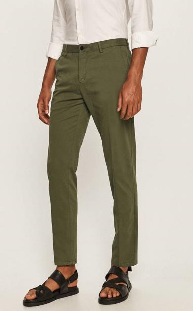 Zelené kalhoty Tommy Hilfiger Tailored