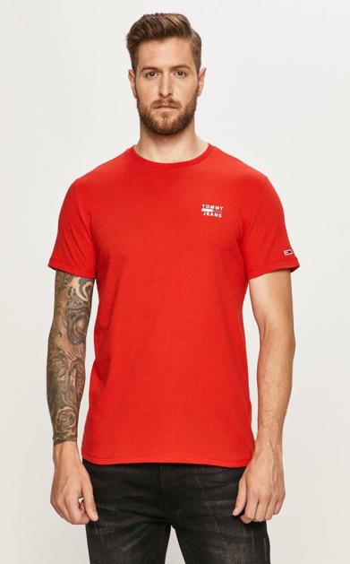 Červené tričko Tommy Jeans